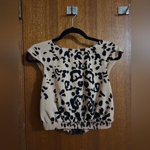Leopard Print Crop Top